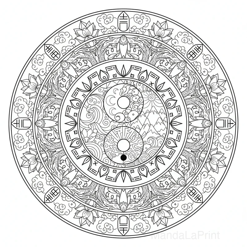Mandala Yin Yang #4