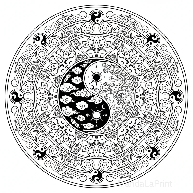Yin Yang Mandala #18