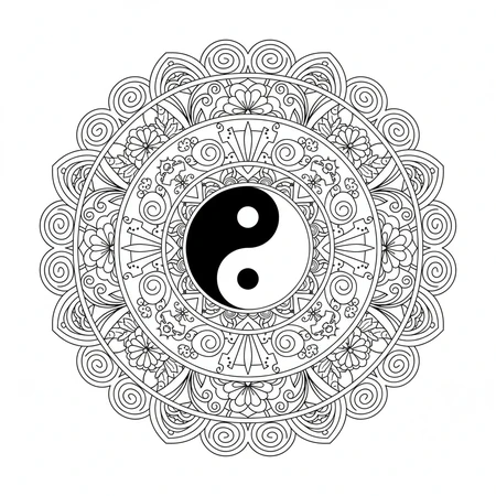 Mandala Yin Yang #17