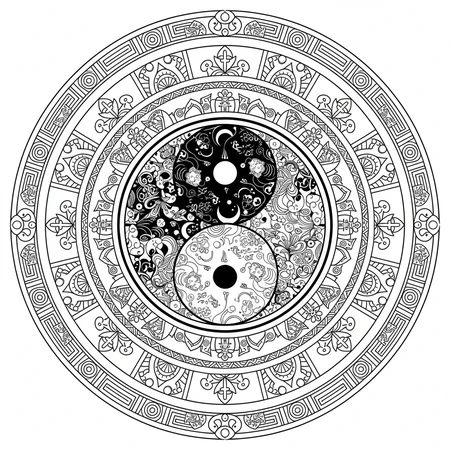 Mandala Yin Yang #16