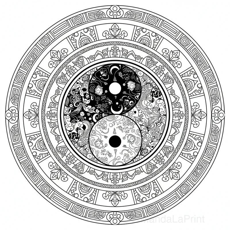 Yin Yang Mandala #16