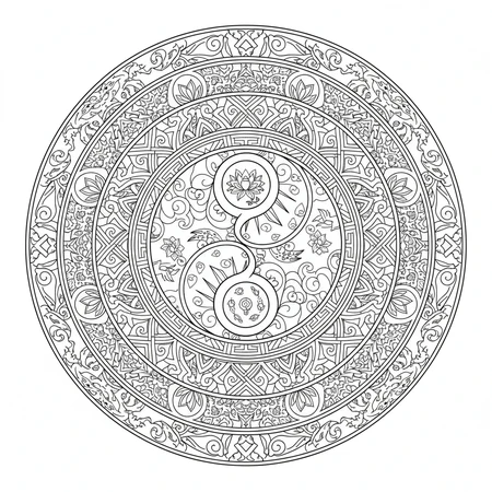 Mandala Yin Yang #10