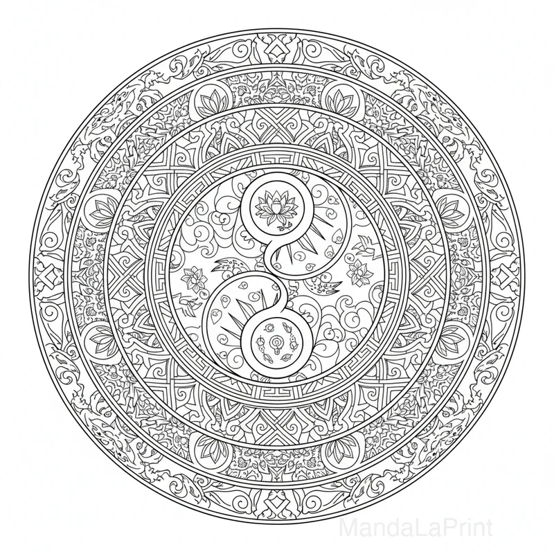 Mandala Yin Yang #10