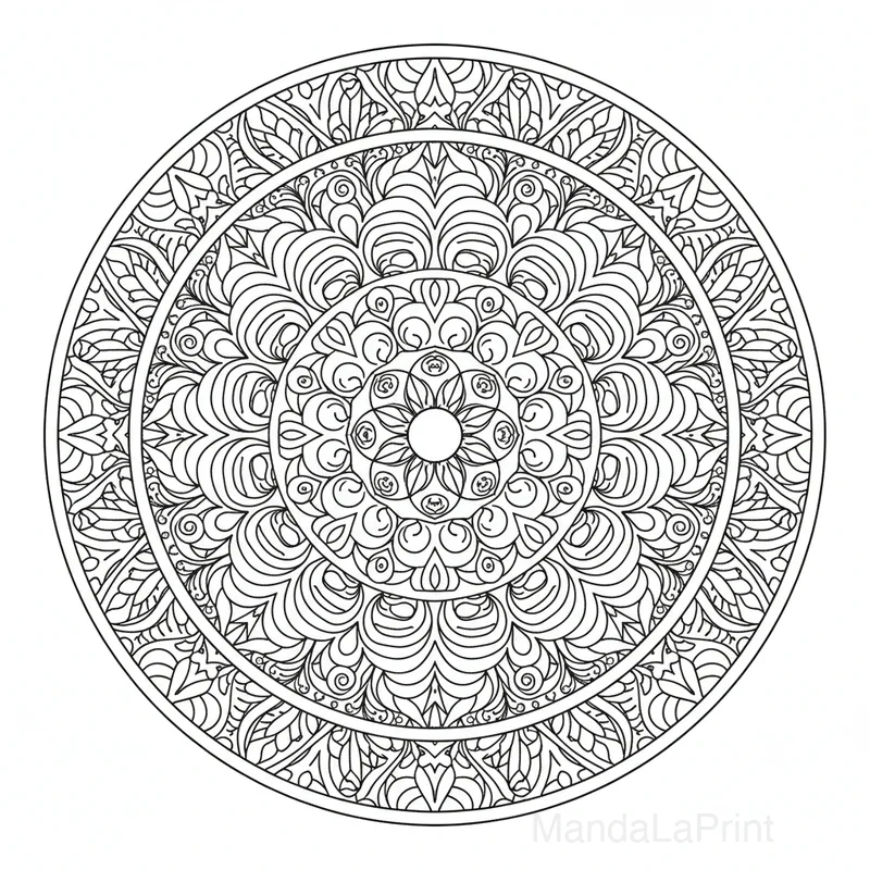 Artistique Abstrait Mandala #8