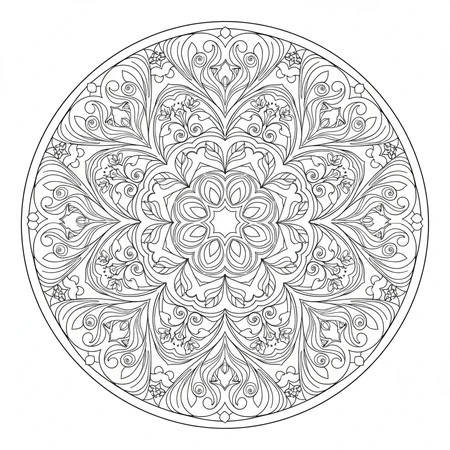 Mandala Art Nouveau #19
