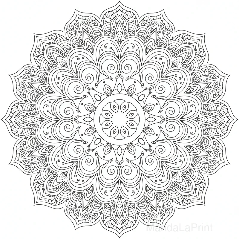 Orné Paisley Mandala #21
