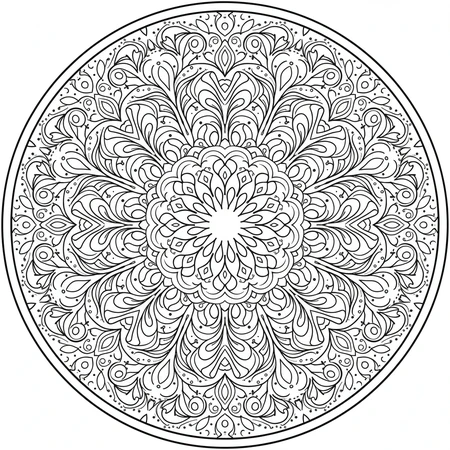 Mandala Art Nouveau #9