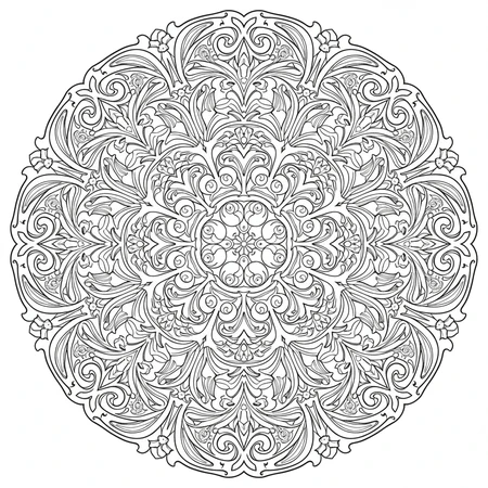 Mandala Art Nouveau #30