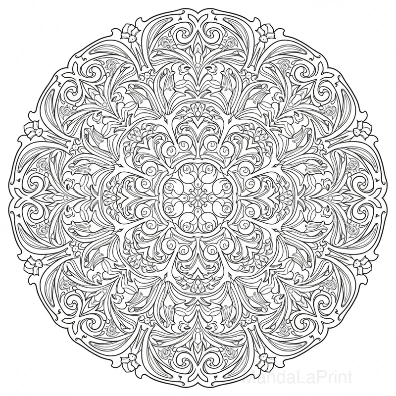 Mandala Art Nouveau #30