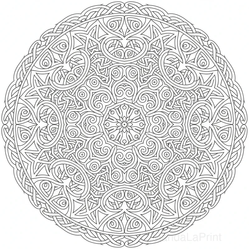 Celtique Noeud Mandala #24