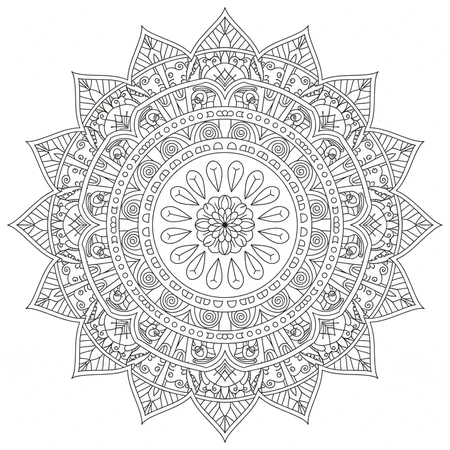 Mandala Créatif Unique #6