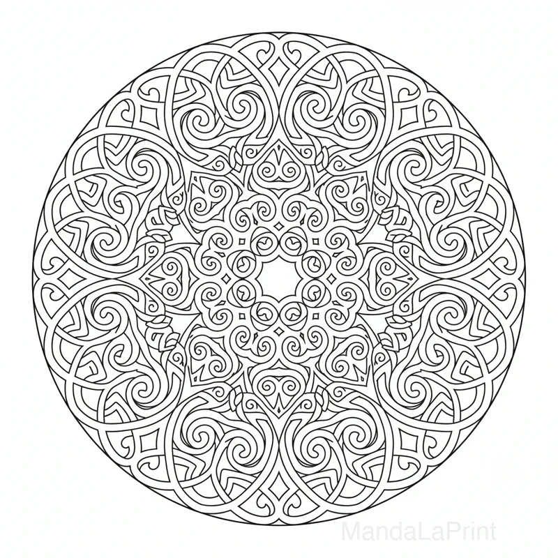 Mandala Créatif Unique #7