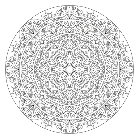 Mandala Zentangle #29