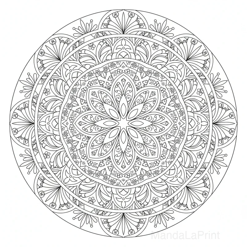 Zentangle Mandala #29