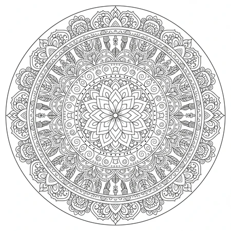 Mandala Art Nouveau #15