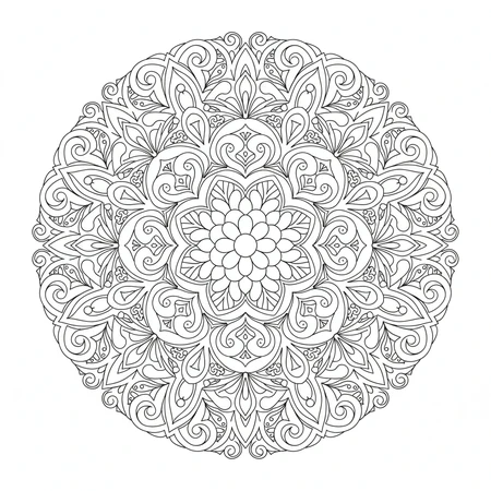 Mandala Abstrait Artistique #14