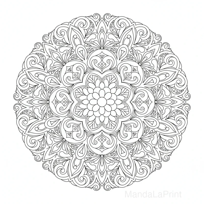 Mandala Abstrait Artistique #14