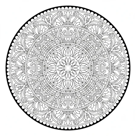 Mandala Créatif Unique #12