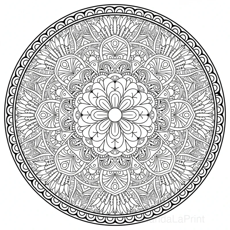 Zentangle Mandala #16