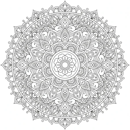 Mandala Créatif Unique #3