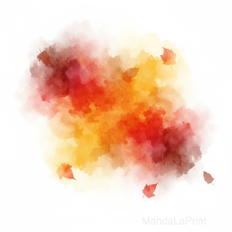 Feuilles d'Automne Aquarelle
