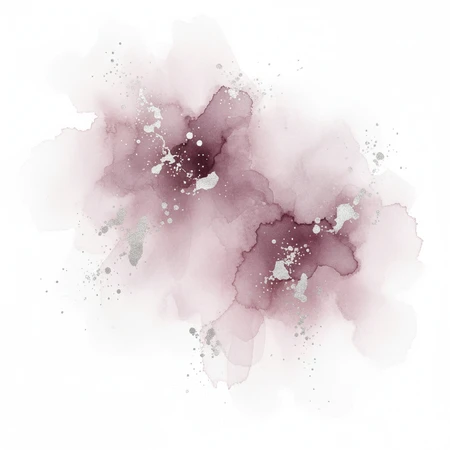 Mauve and Plum Watercolor
