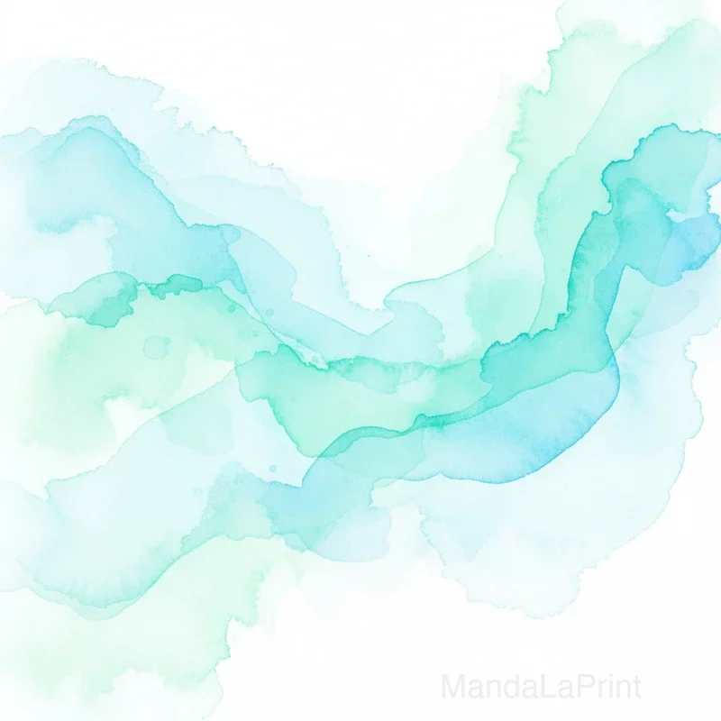 Ocean Waves Watercolor
