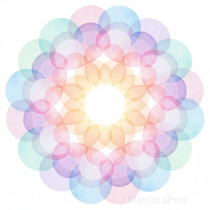 Weiche Kreise Aquarell