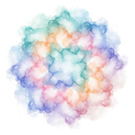 Cercles Aquarelle Doux