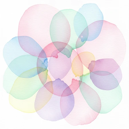 Soft Geometric Watercolor