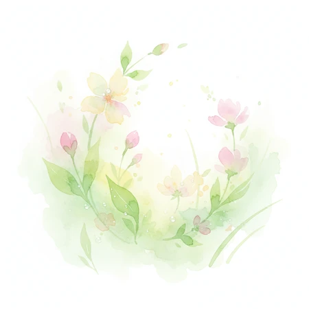 Spring Garden Watercolor